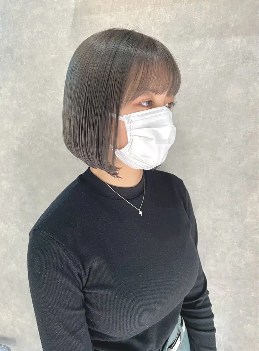 セミロング 韓国風ヘア ヘアカラー 成城美容室 YOSHIMURAのヘアスタイル