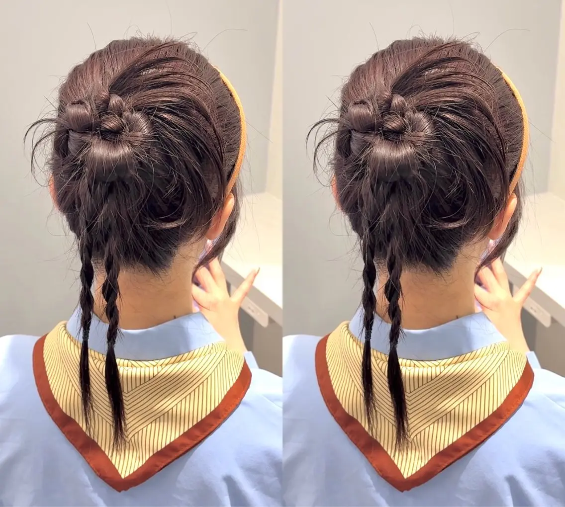 【早朝8時30分〜🔆】60minカチモリ・タイト系ヘアアレンジ🩶💫の写真