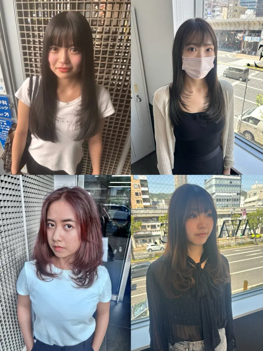 セミロング レイヤーカット 穐田 航のヘアスタイル