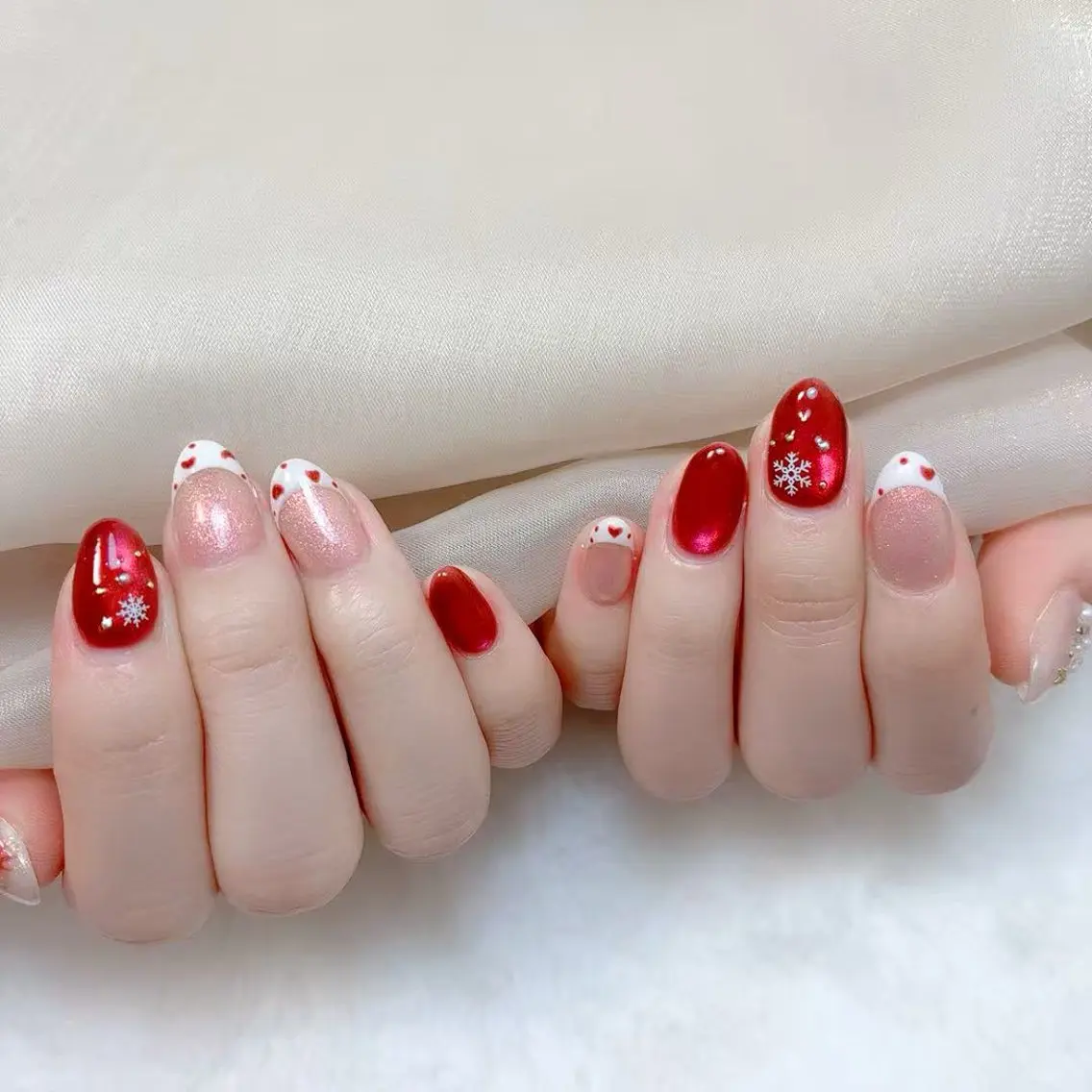 ネイル アニマル柄 アートネイル チークネイル フラッシュネイル フットネイル B·U Nail大宮 長さだし専門店のネイルデザイン