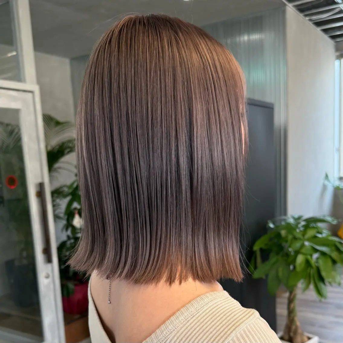 カラー ヘアカラー トリートメント ♡noa/ボブ ナチュラルカラー♡のヘアスタイル