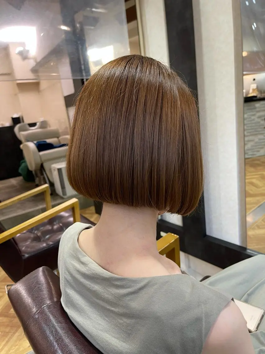 【🐰1番人気🐰】カット+ダメージレスカラー+クイックTr+コテ巻きの写真