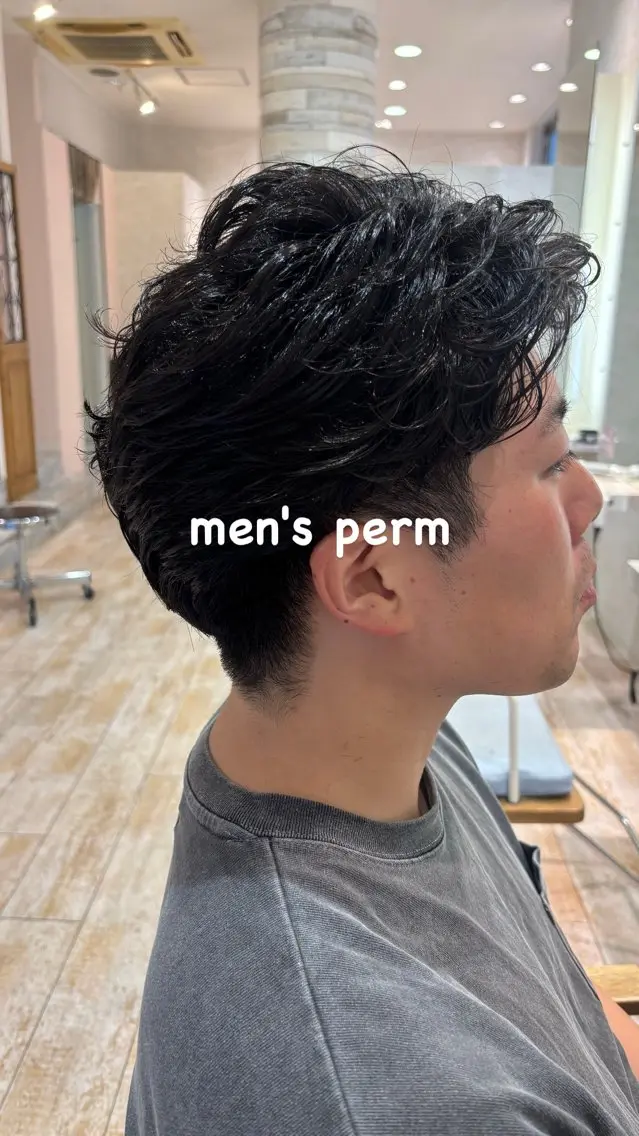 パーマ メンズ カット パーマ メンズカットパーマ/ ヘアセット🎀Amiのヘアスタイル