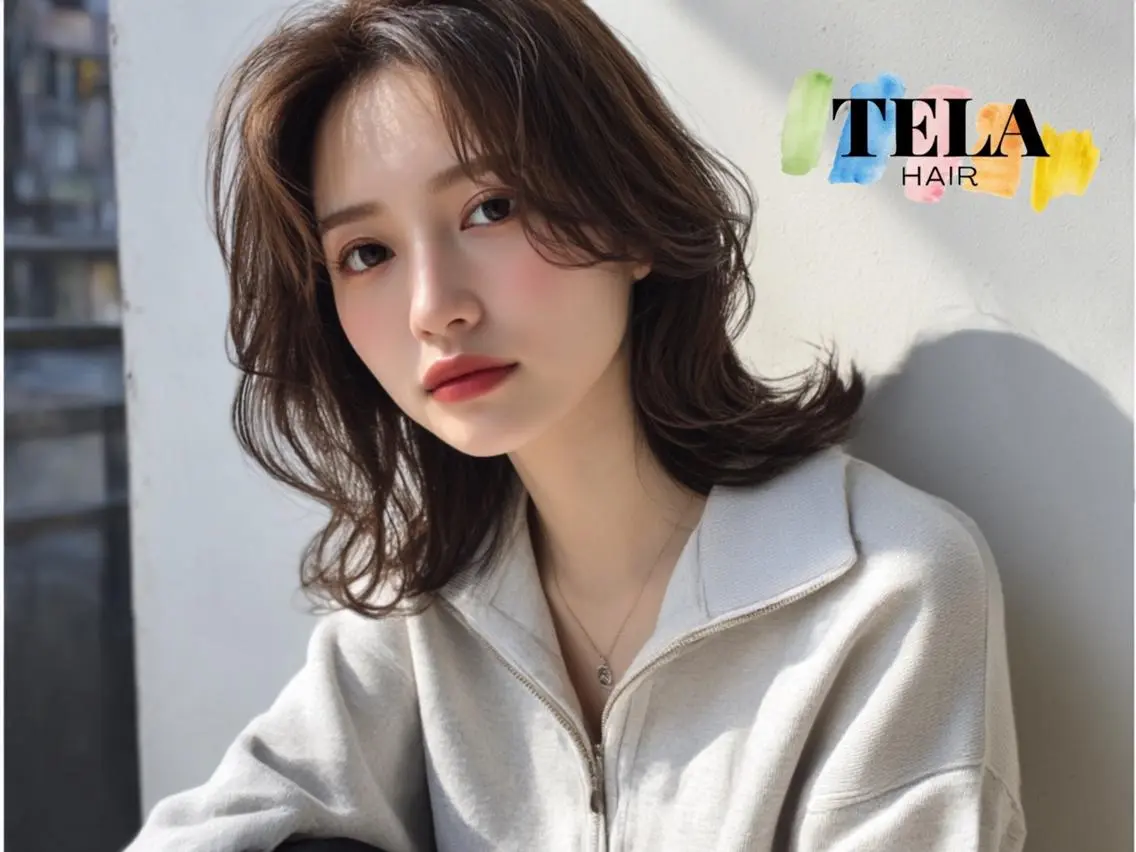 セミロング TELAHAIR 髪質改善特化型サロンのヘアスタイル