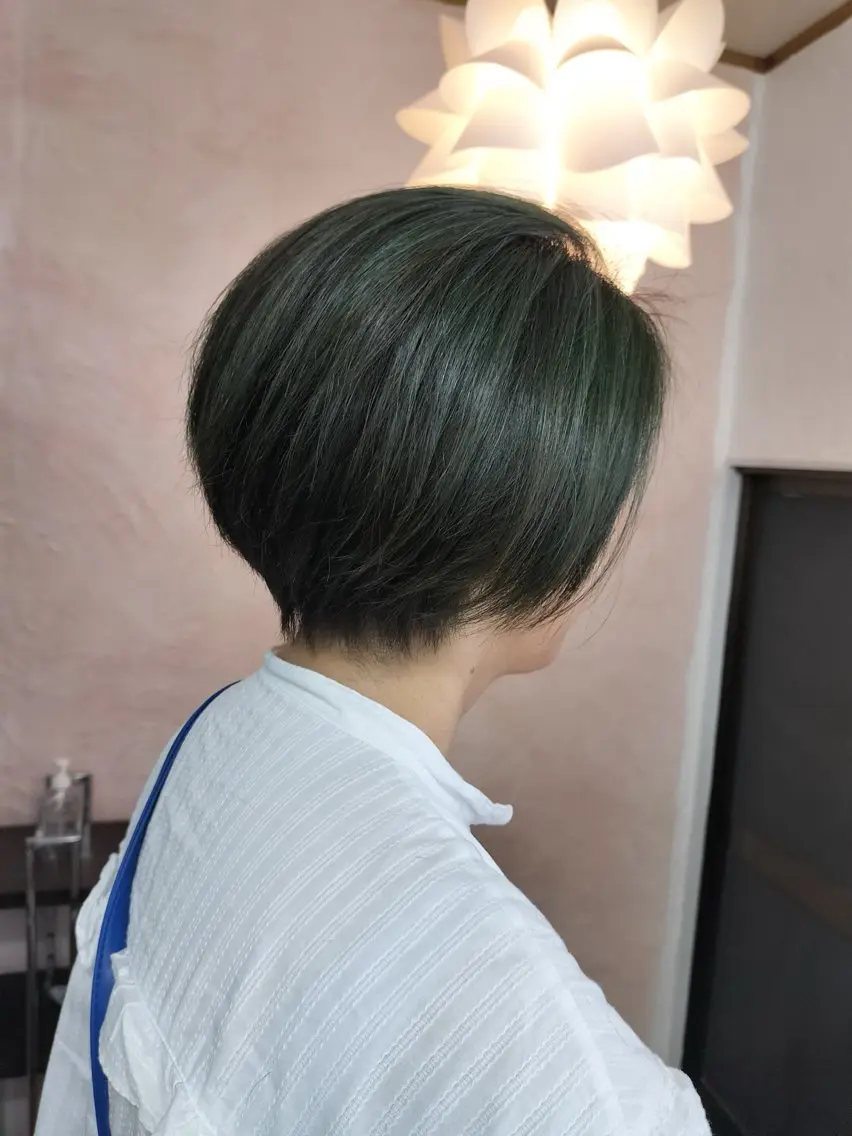 ショート カラー カット ヘアカラー トリートメント 古民家サロン/みうら あや\マンツーマンのヘアスタイル