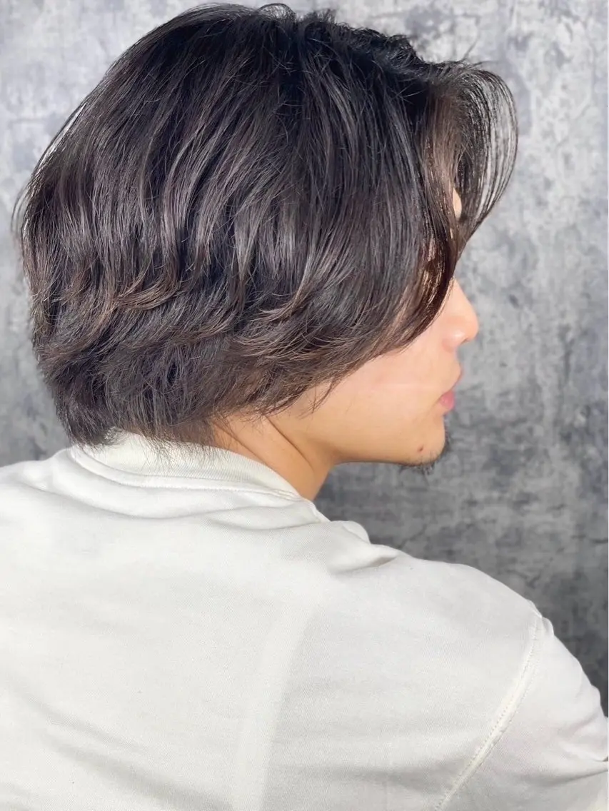 セミロング 千葉 翔太のヘアスタイル