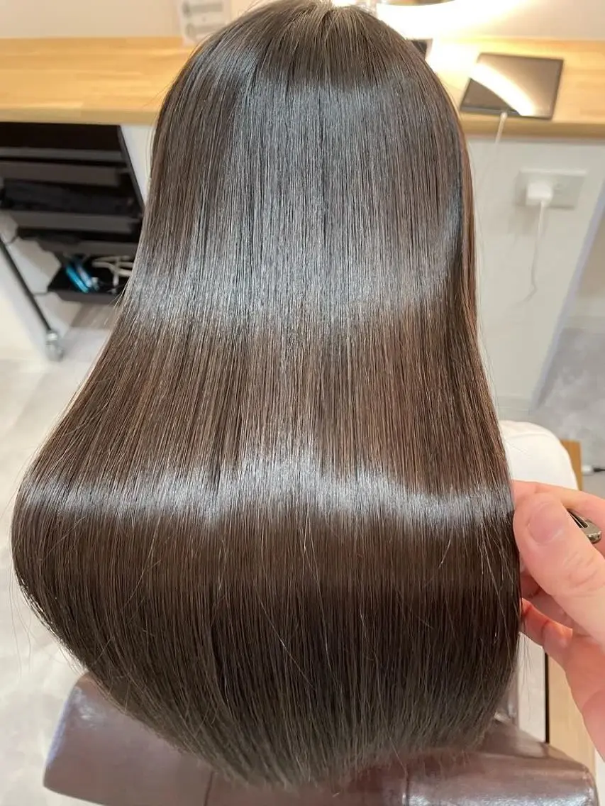 ロング カラー ヘアアレンジ キッズ カット 縮毛矯正 トリートメント 横浜関内髪質改善 re:Magoのヘアスタイル
