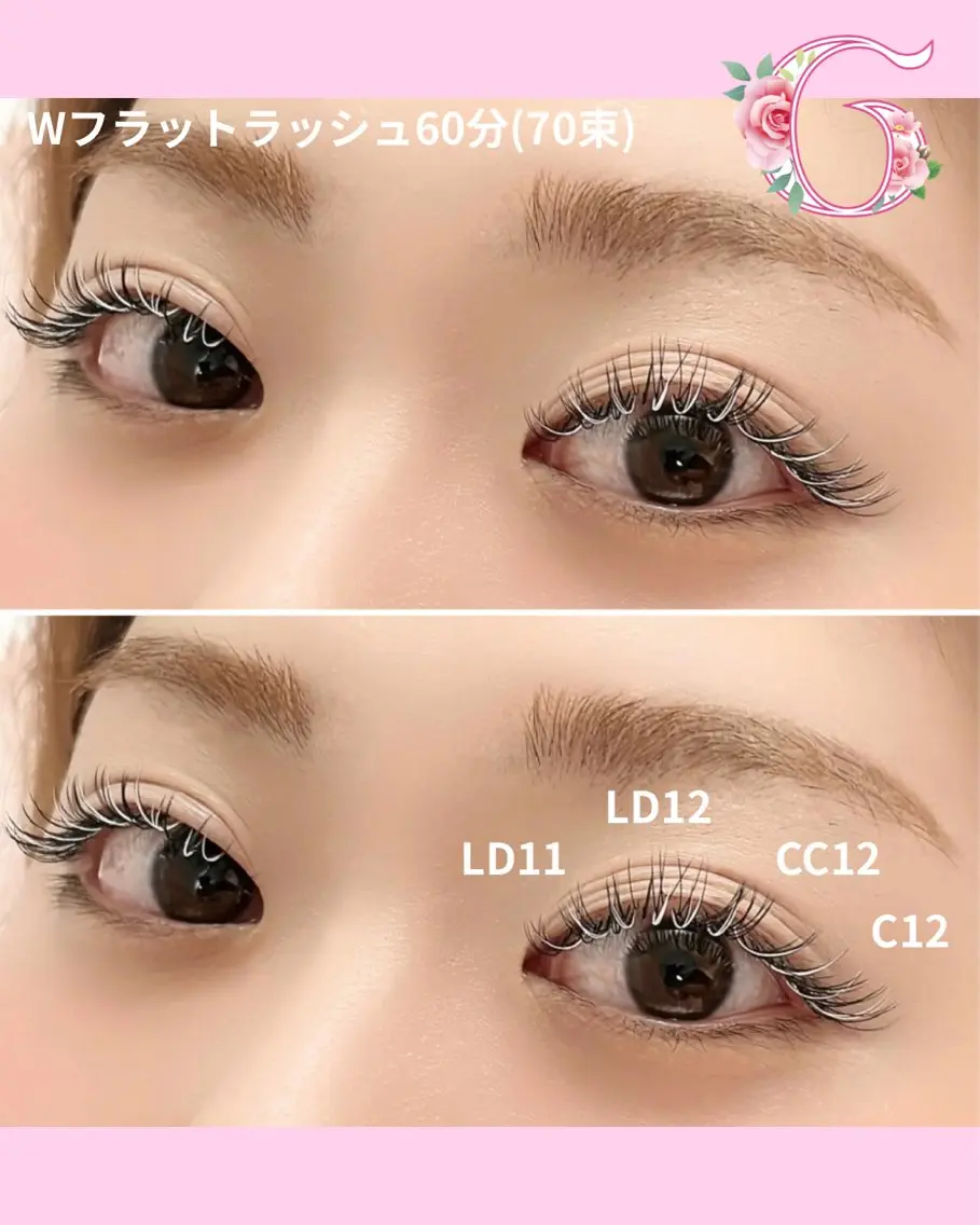 マツエク・マツパ カラーマツエク GENUINE LASH SAKIのマツエク・マツパデザイン
