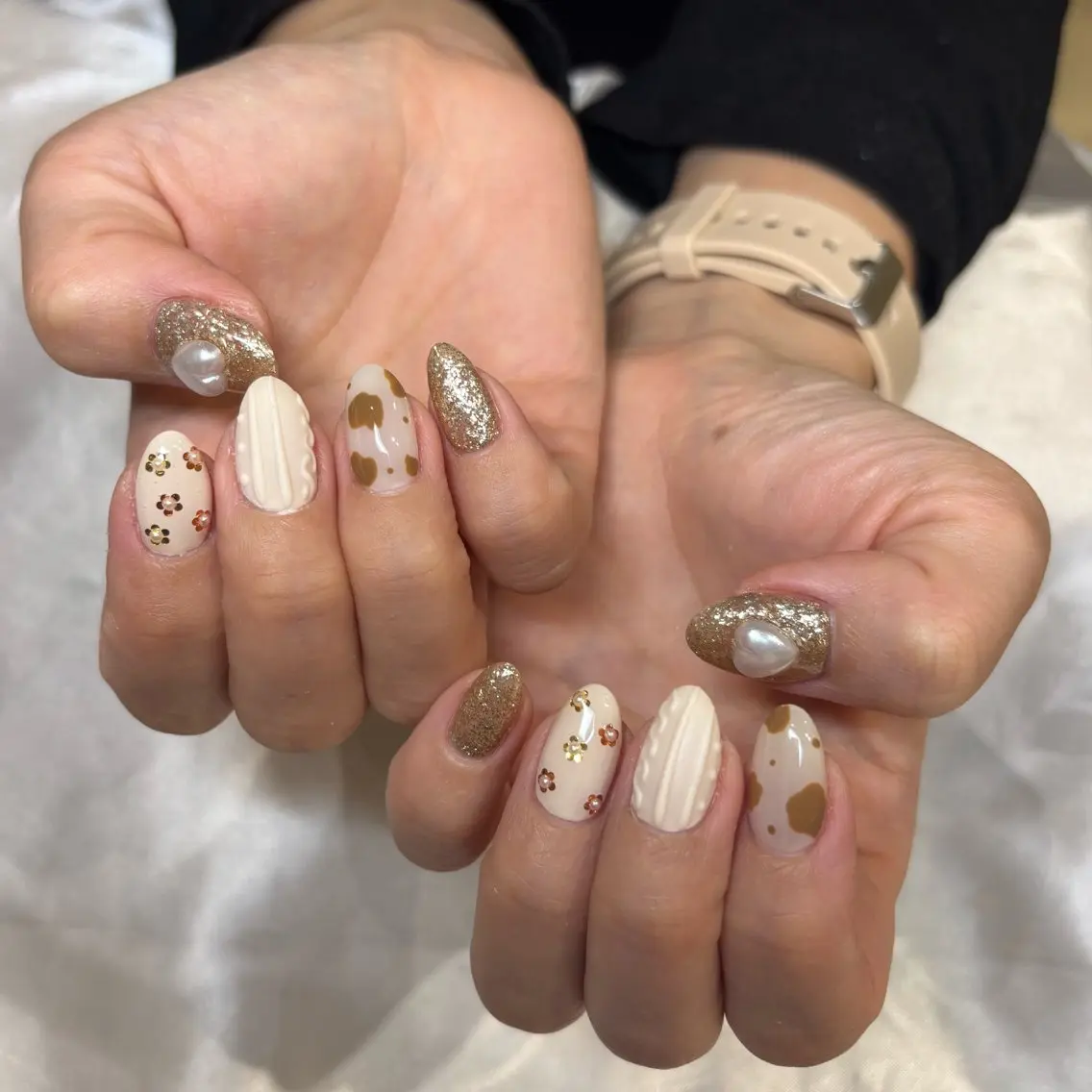 ネイル アートネイル ジェルネイル パラジェル シンプルネイル Misaki Aries心斎橋店のネイルデザイン