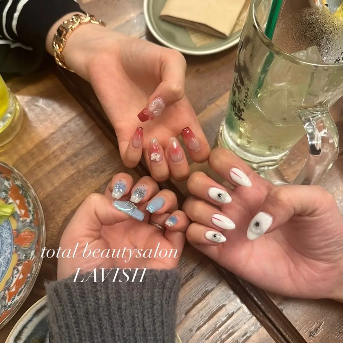 ネイル LAVISH 大和店 emi・:*+のネイルデザイン