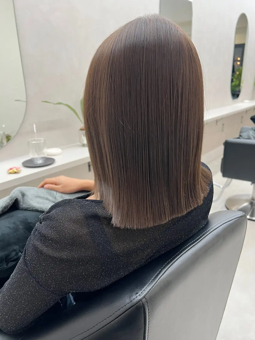 ミディアム 縮毛矯正   AYARIのヘアスタイル