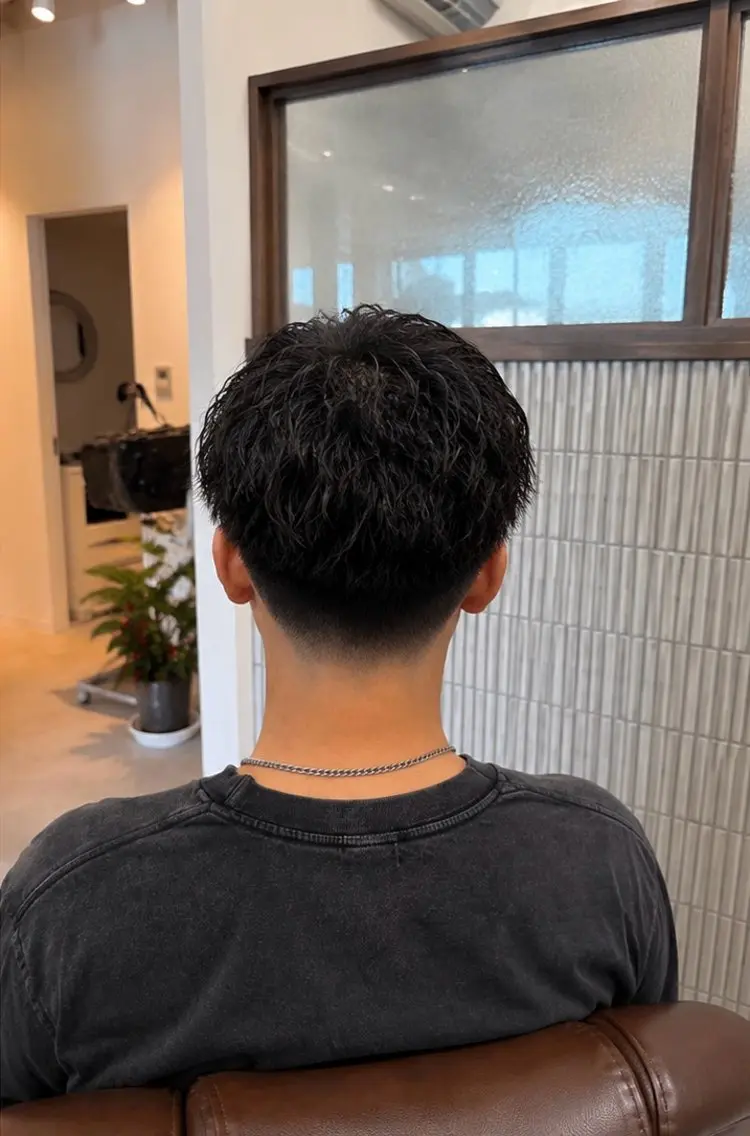 ショート パーマ メンズ メンズパーマ 刈り上げ カット ヘッドスパ 💎Dia/めぐ🪼 メンズパーマ/理容師のヘアスタイル