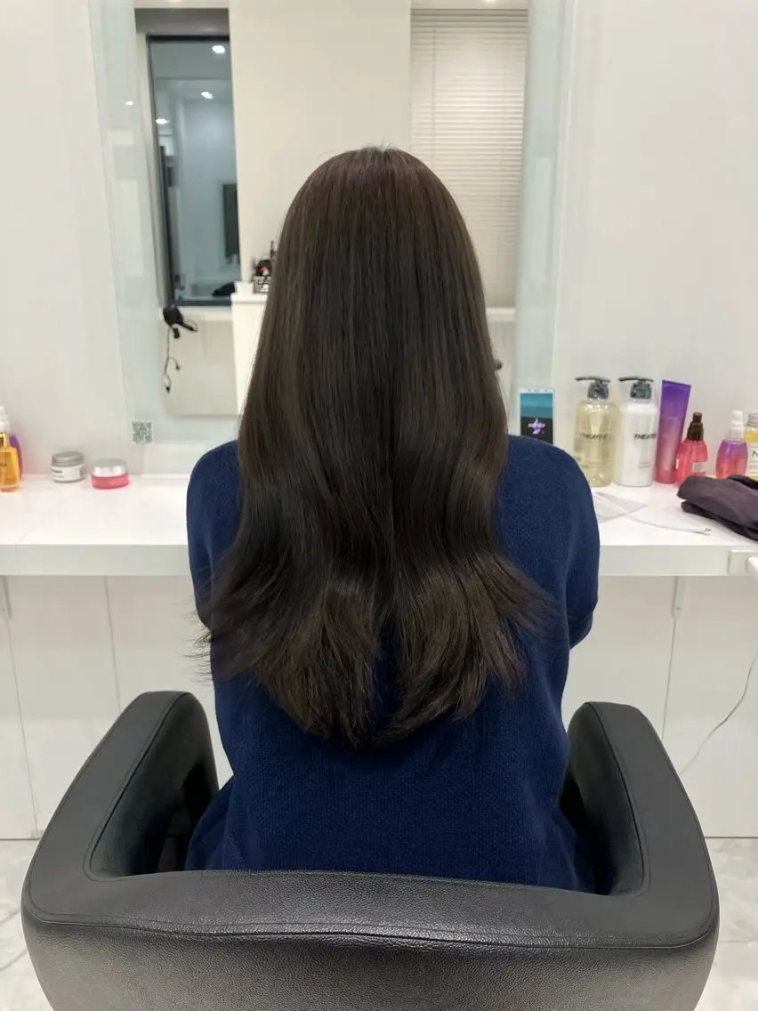 ロング カラー ヘアアレンジ 💓色落ちまで綺麗な 垢抜けカラー💓のヘアスタイル