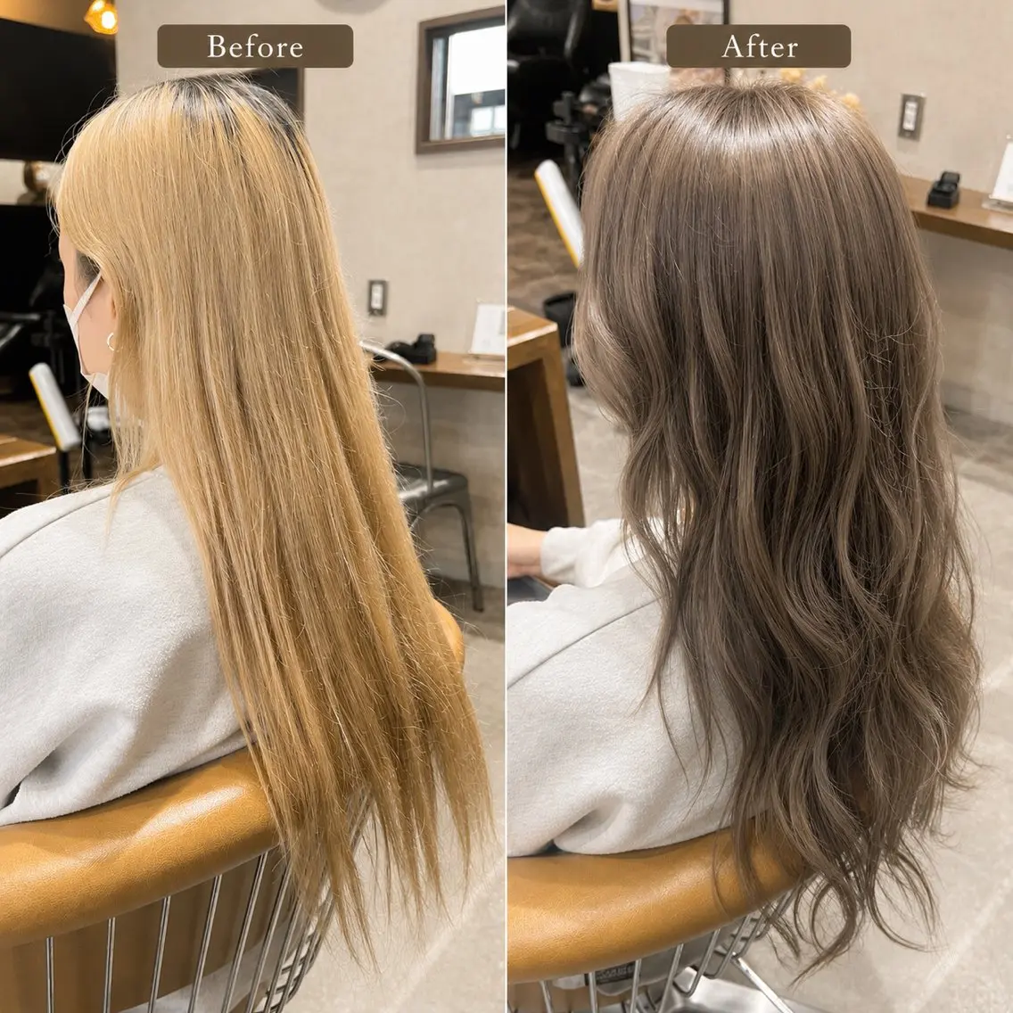 ロング 天王町×韓国レイヤー 髪質改善 佐藤友茉のヘアスタイル