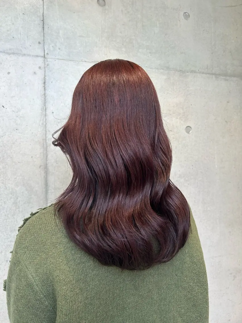 セミロング カラー ヘアアレンジ ヘアカラー トリートメント ボブ艶モテカラー🫧 カリンのヘアスタイル