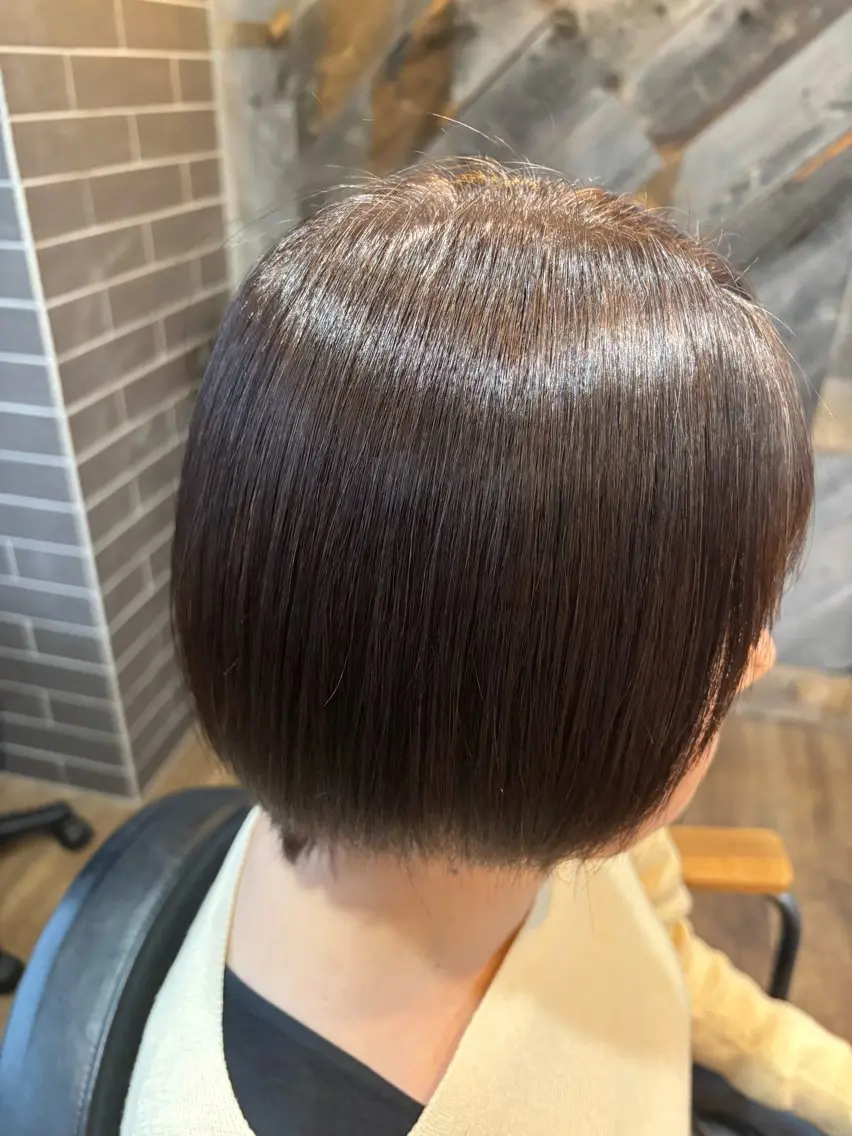 ショート 縮毛矯正 縮毛矯正 上田 瑠海音のヘアスタイル