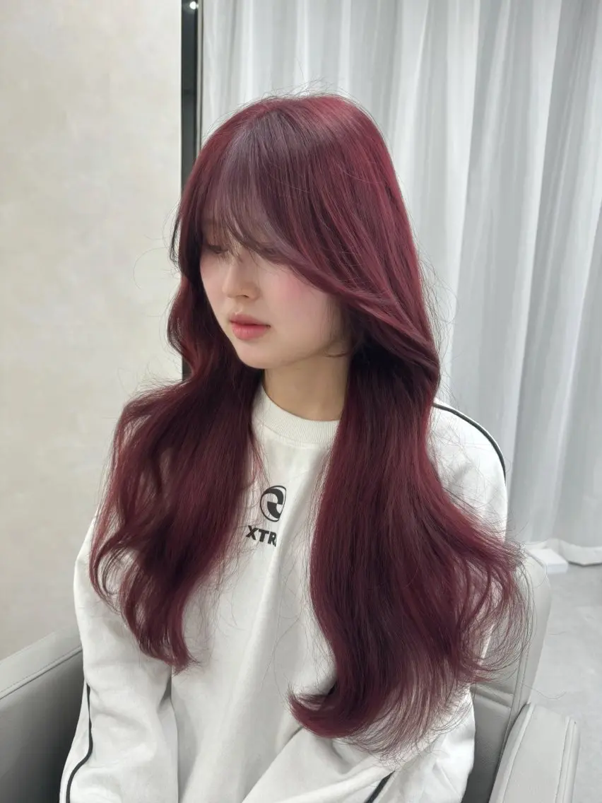 ロング カラー ブリーチ 韓国ヘア特化🇰🇷 心斎橋【ユリカ】のヘアスタイル