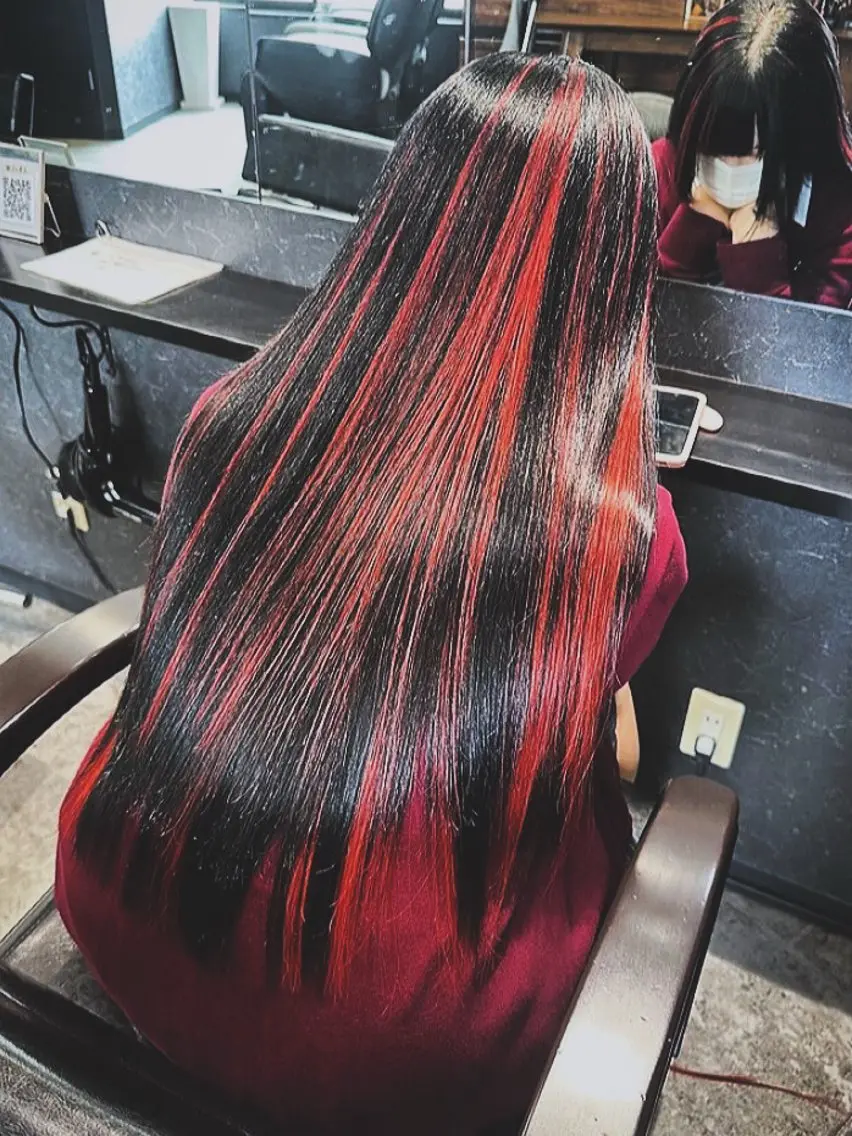 ロング カラー エクステ×ブリーチ 😈一ノ瀬千暁😈のヘアスタイル