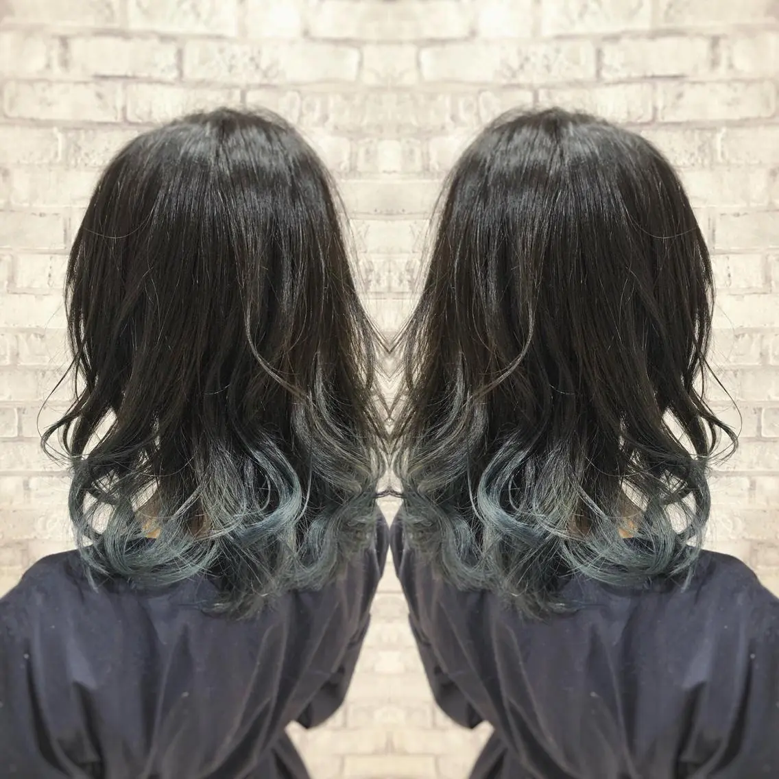 ミディアム カラー ヘアアレンジ ブリーチ グレージュ カット ヘアカラー トリートメント 秋山 幸太のヘアスタイル