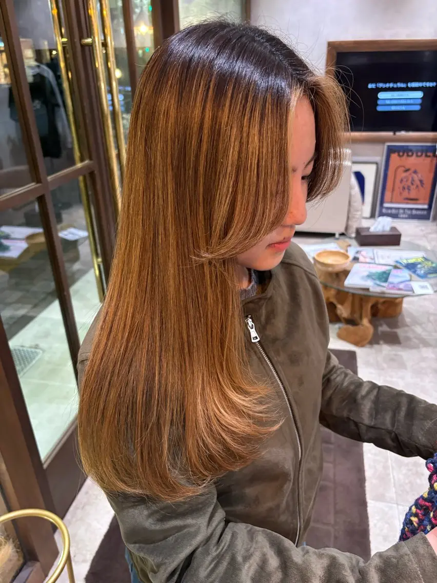 ロング ヘアアレンジ カット トリートメント 透明感カラー/ハッシ ュカット/TSUKAのヘアスタイル