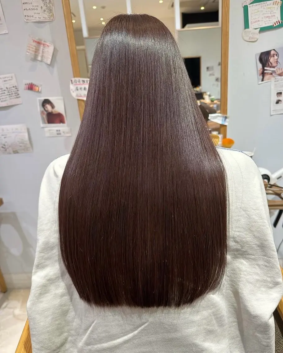 🌜💫カット+カラー+髪質改善ストレート+Aujuaトリートメント🌜💫の写真