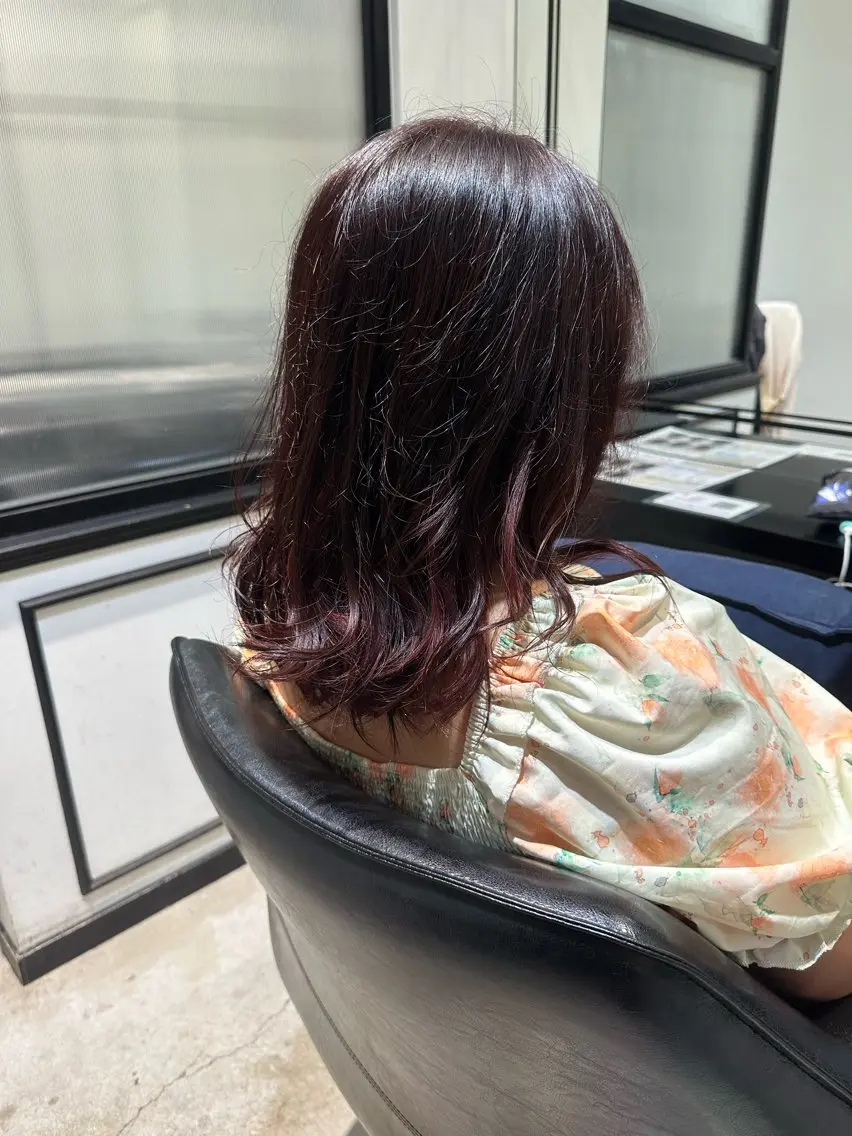 セミロング レイヤーカット TR付きカット無料✨ ✨いのうえもなみのヘアスタイル