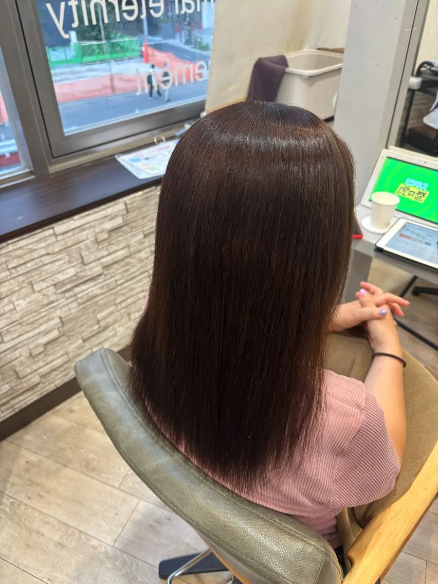 ミディアム 縮毛矯正 【モデル様募集中】 渡邊 マサキのヘアスタイル