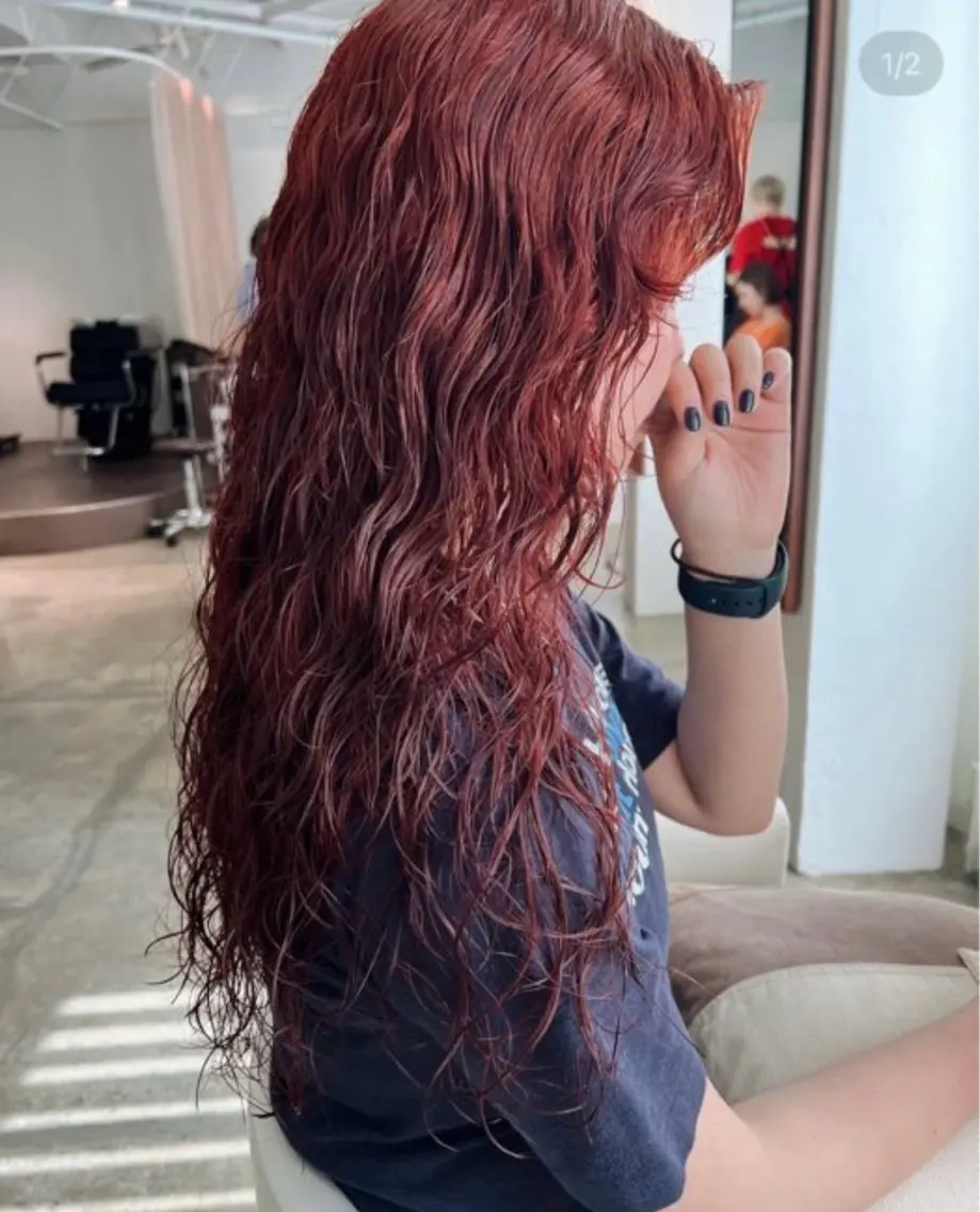 カラー ヘアカラー 熊谷 由貴のヘアスタイル