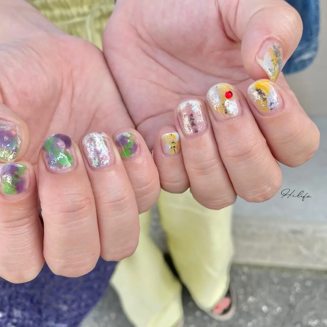 ネイル ニュアンスネイル ネイルチップ ハンドネイル Nail Adore.のネイルデザイン