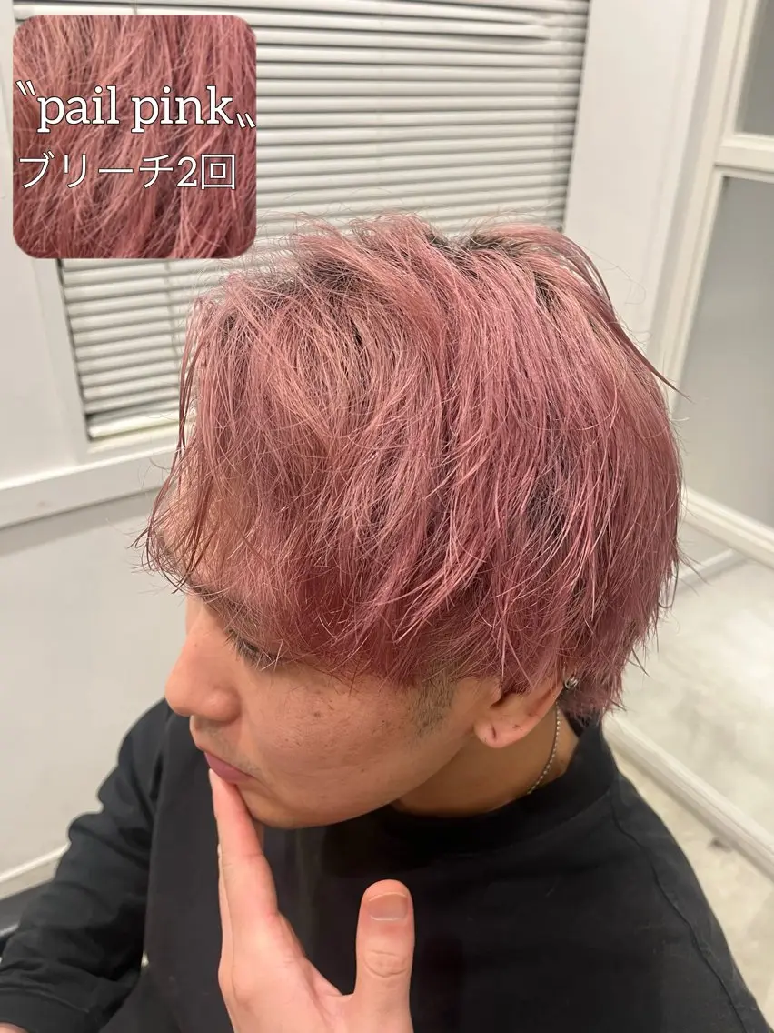 カラー メンズ メンズブリーチ ブリーチ 透明感カラー ダブルカラー 髪質改善 【ただの天才 🎨】のヘアスタイル