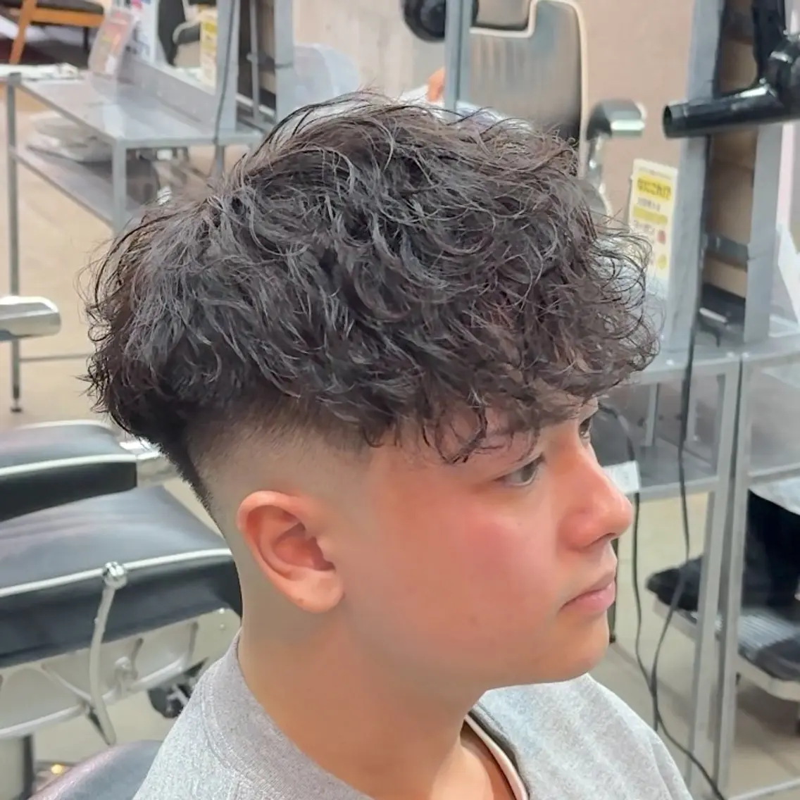 ショート パーマ ヘアアレンジ メンズ MENIN メンズ サロン 望月 涼太のヘアスタイル