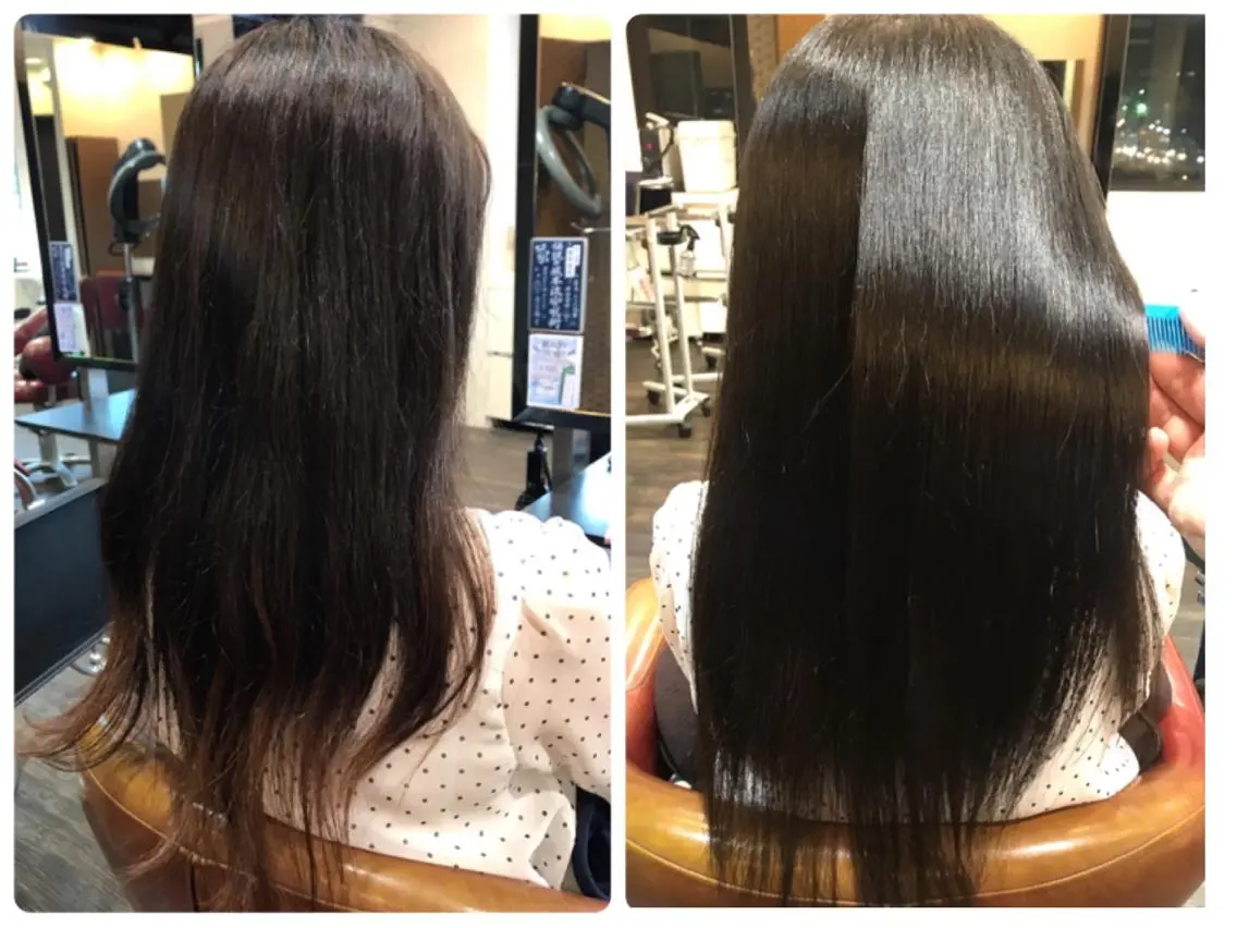 ロング パーマ 髪質改善 縮毛矯正 縮毛矯正/ 髪質改善 /ショート 圍 崇行のヘアスタイル