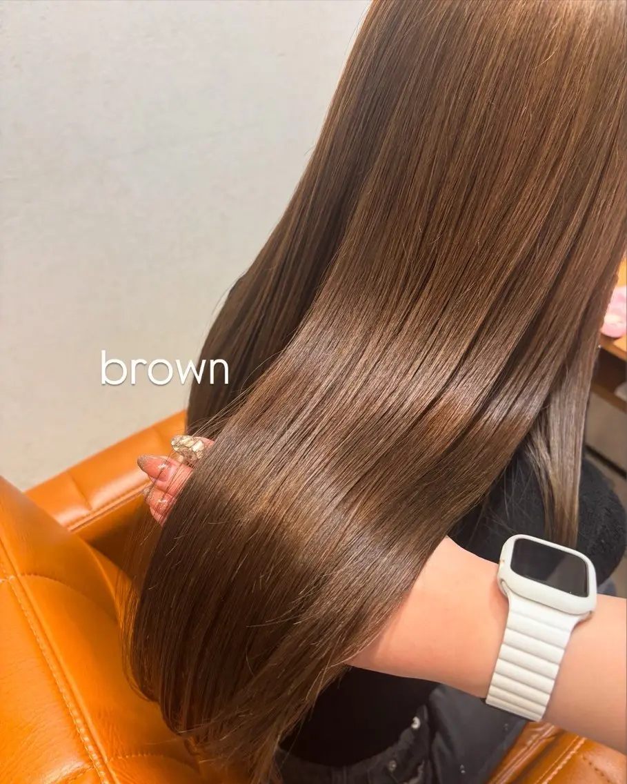 ロング カラー カット ヘアカラー トリートメント 【完全個室】髪質改善 暖色カラー/山崎唯奈のヘアスタイル
