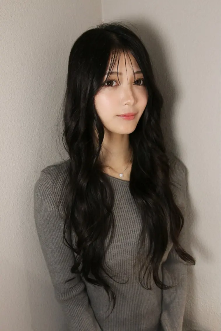 ロング カット ヘアカラー 【天満1艶髪】潤艶/ 髪質改善🌹釣本竜哉のヘアスタイル