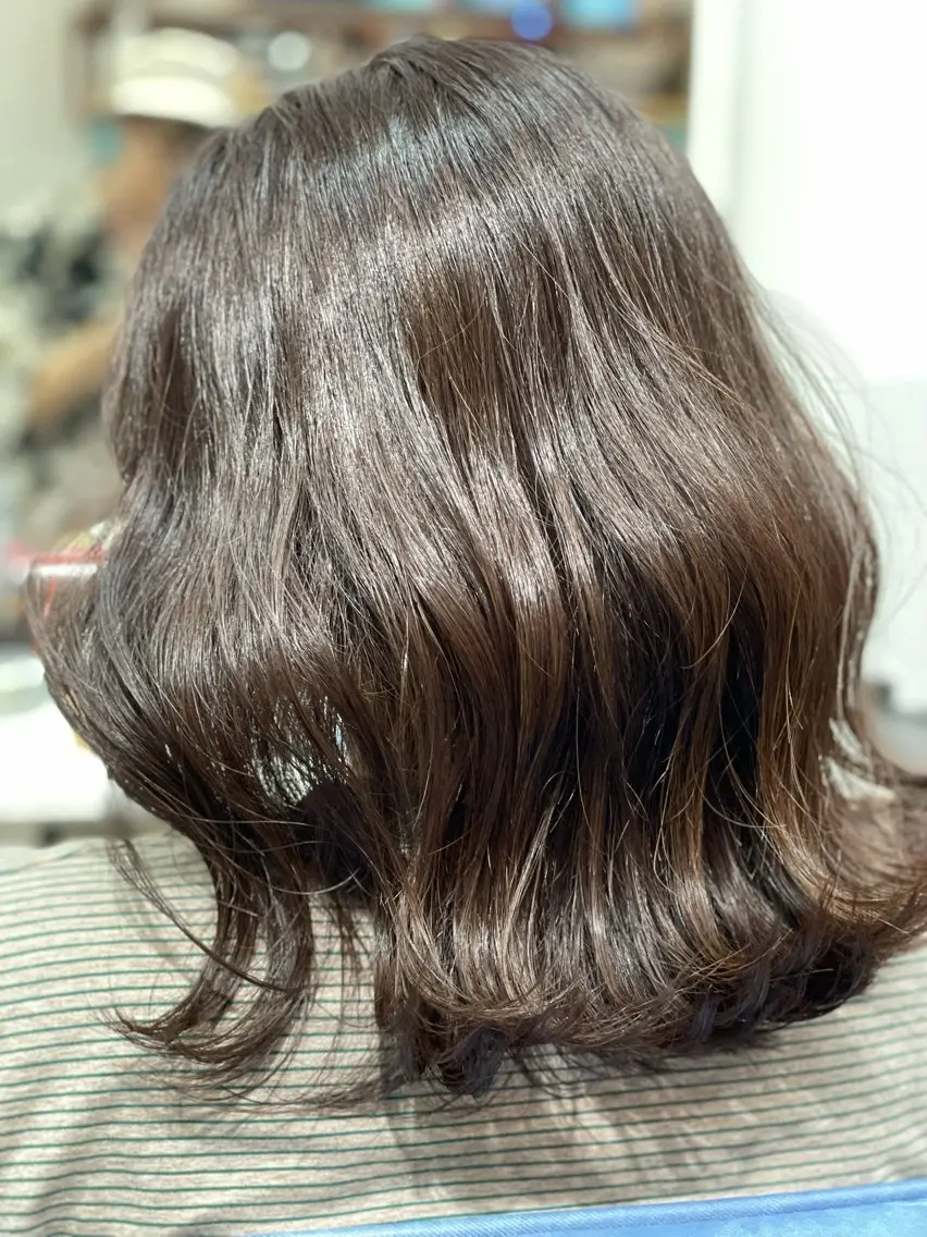 セミロング カラー ベージュカラー ブリーチ ダブルカラー ブリーチなしカラー ヘアカラー Snaly カラー特化ページのヘアスタイル