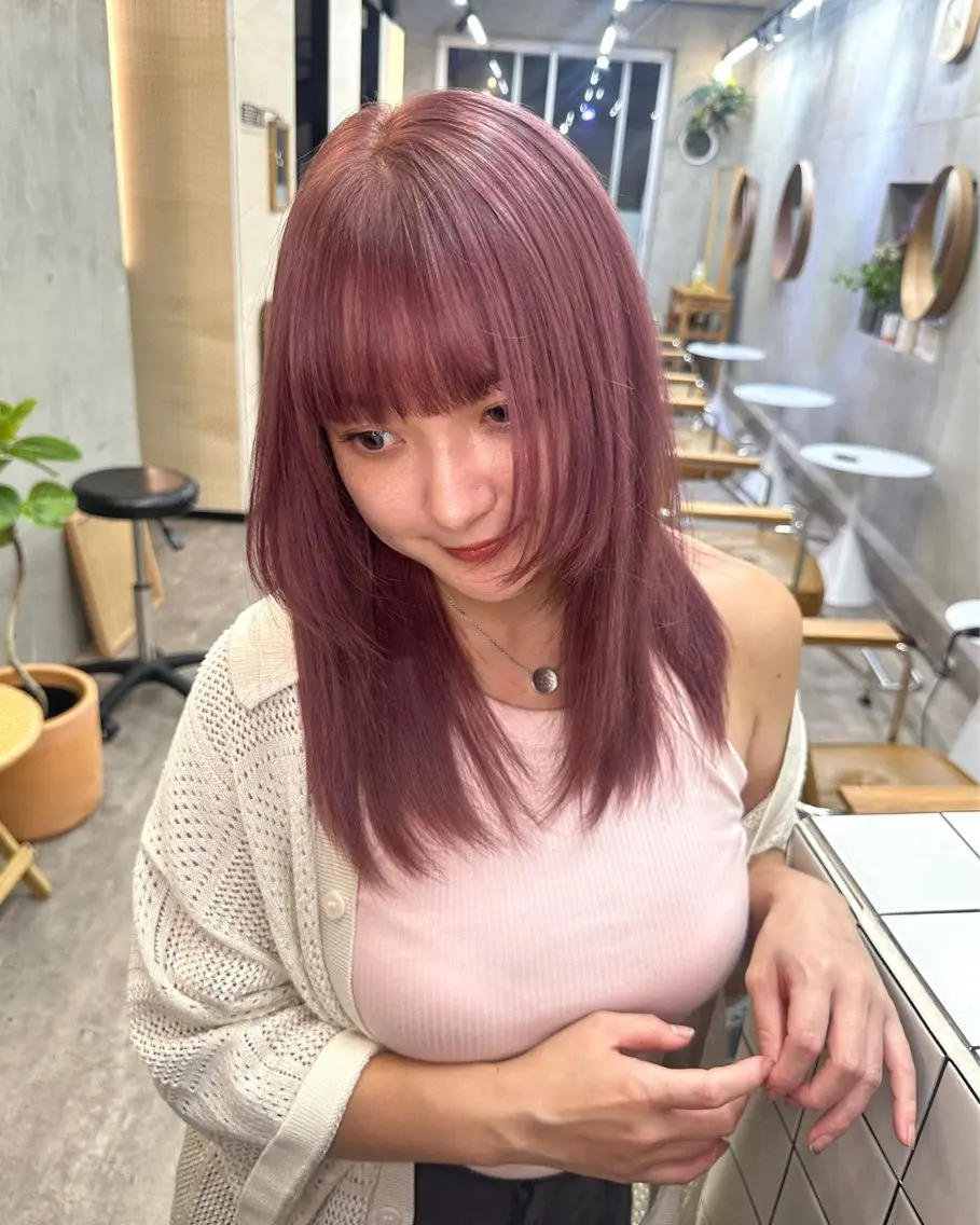 ミディアム カラー ベージュカラー ブリーチ ブラウンカラー ケアブリーチ グレージュ カット ヘアカラー トリートメント カットモデル募集中 ／HARUKA🎀のヘアスタイル