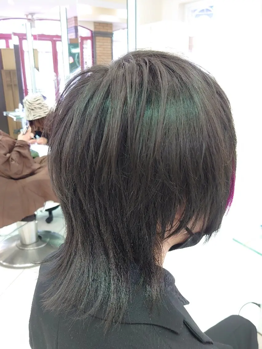 ミディアム ヘアアレンジ メンズ メンズウルフカット ウルフカット カット ヘッドスパ 🐺デザインウルフ / 一ノ瀬 凌🐺のヘアスタイル