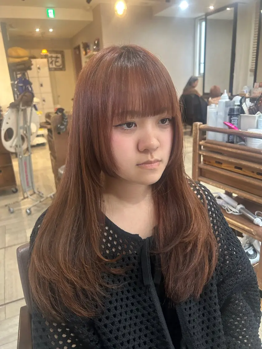 ロング カット enn 髪質改善🩷 曽根依咲のヘアスタイル