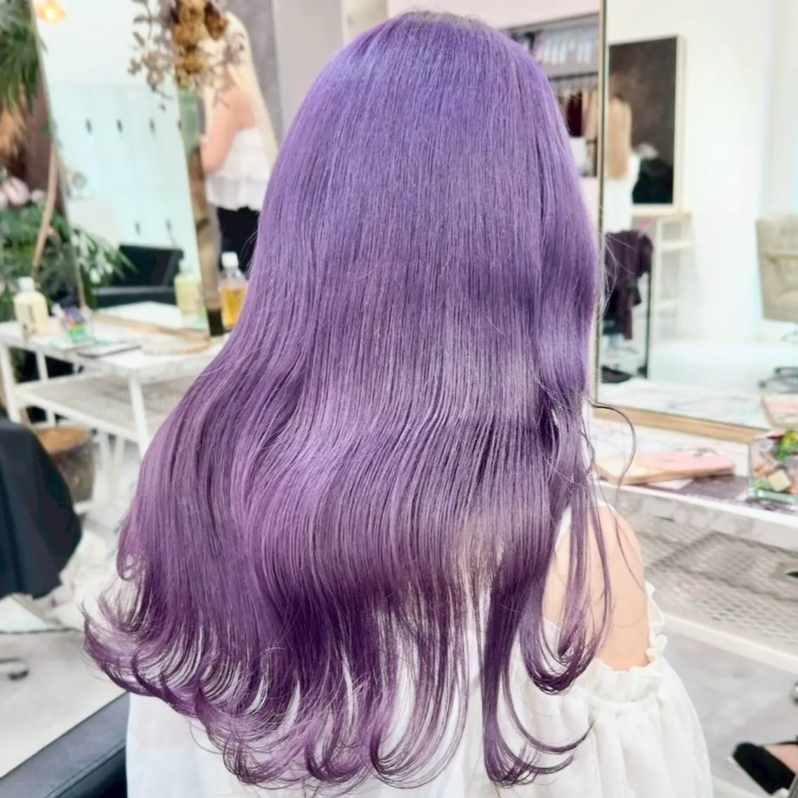 ロング カラー ヘアアレンジ ヘアカラー トリートメント ✨ブリーチカラー× 艶髪SUZU🛼🫧のヘアスタイル