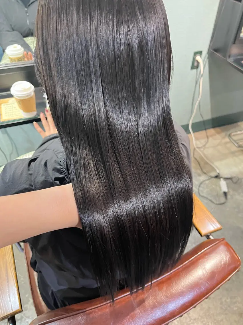 セミロング カラー 🍒艶髪カラー🍒 青木 瞳のヘアスタイル