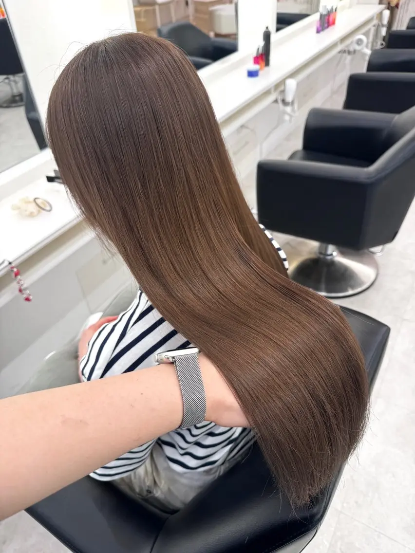 ロング カラー カット ヘアカラー ♡ParveMix NANO♡のヘアスタイル