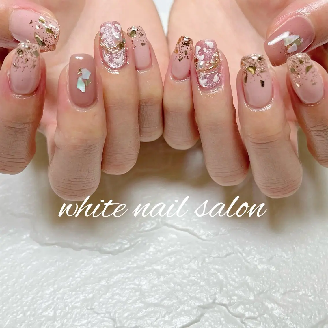 ネイル 持ち込み ハンドネイル white nail salonのネイルデザイン