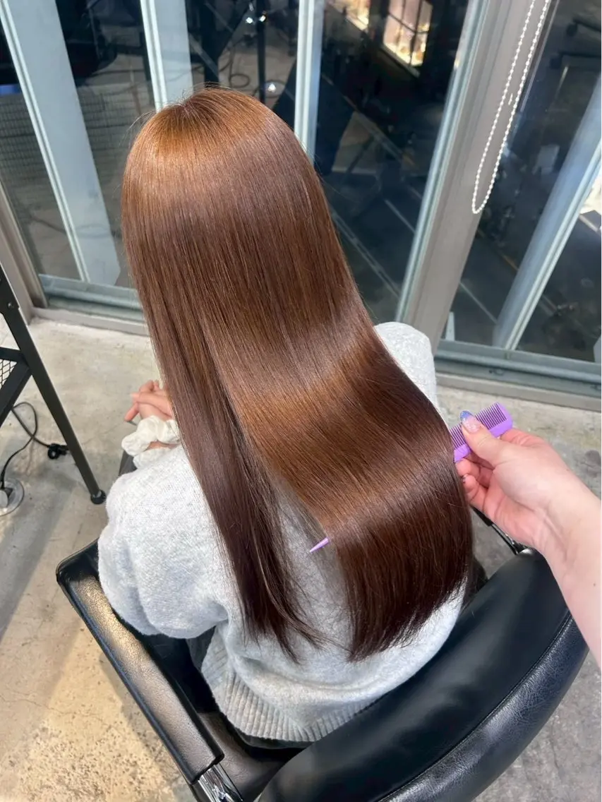 ミディアム カラー ヘアアレンジ 💟艶髪ワンカラー 💟/ミオのヘアスタイル