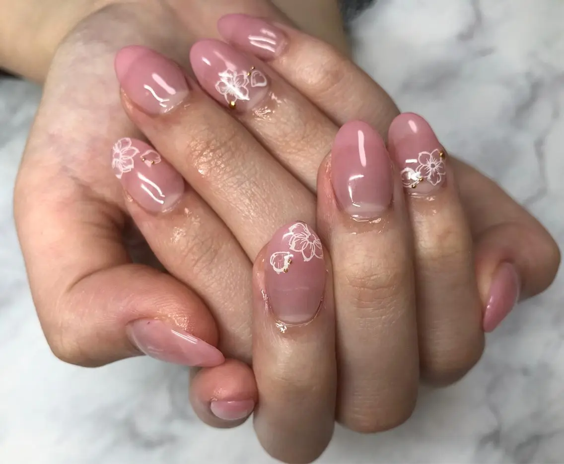 ネイル ハンドネイル Mana‪ ‪·͜· ❤︎‬のネイルデザイン