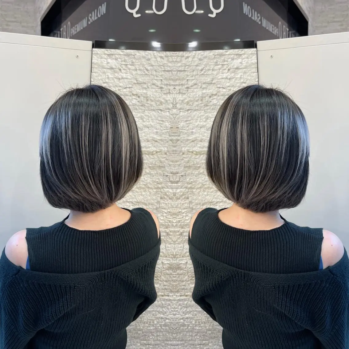 ショート ヘアカラー トリートメント Y Uのヘアスタイル