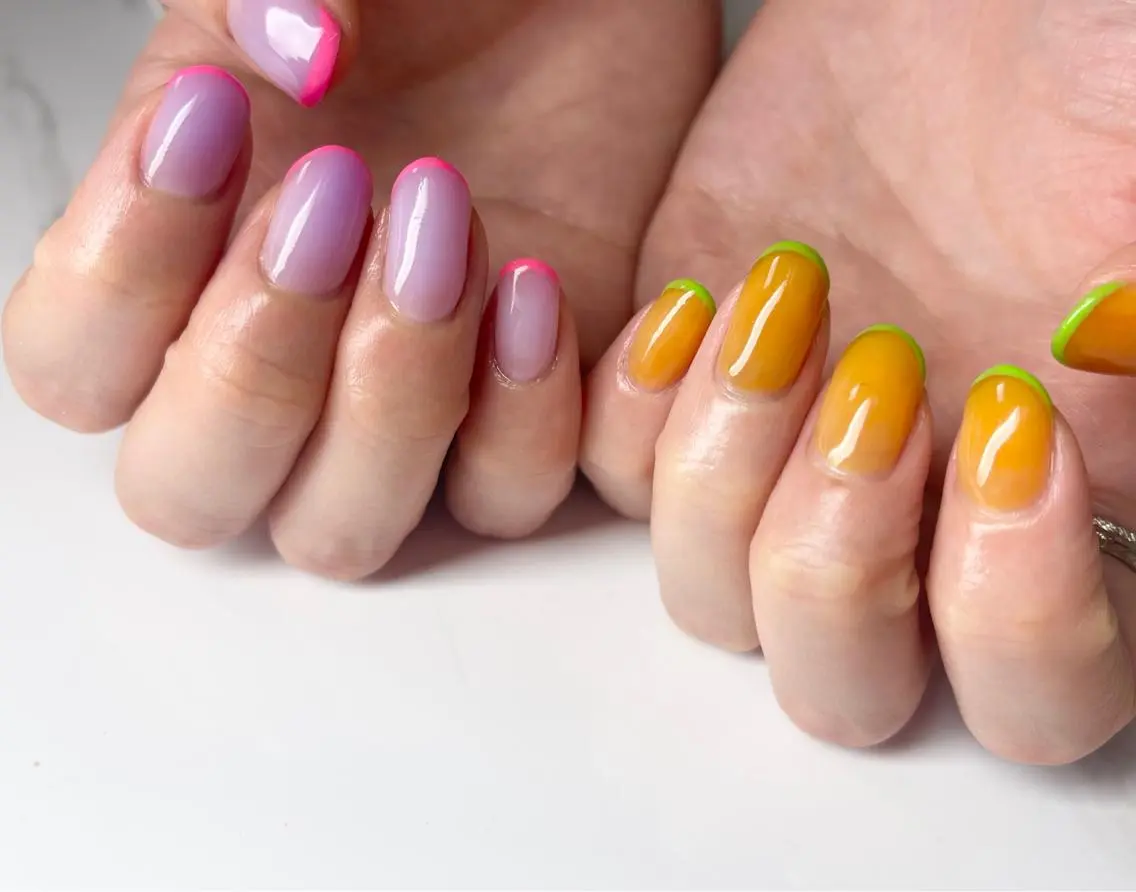 ショート ネイル フレンチネイル ネイリスト シンのネイルデザイン