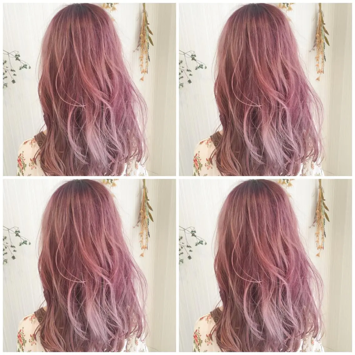 ロング カラー ブリーチ グラデーションカラー ラベンダーカラー ピンクカラー ピンクラベンダー ヘアカラー トリートメント ハイトーン/ブリーチ 山崎 悠次のヘアスタイル