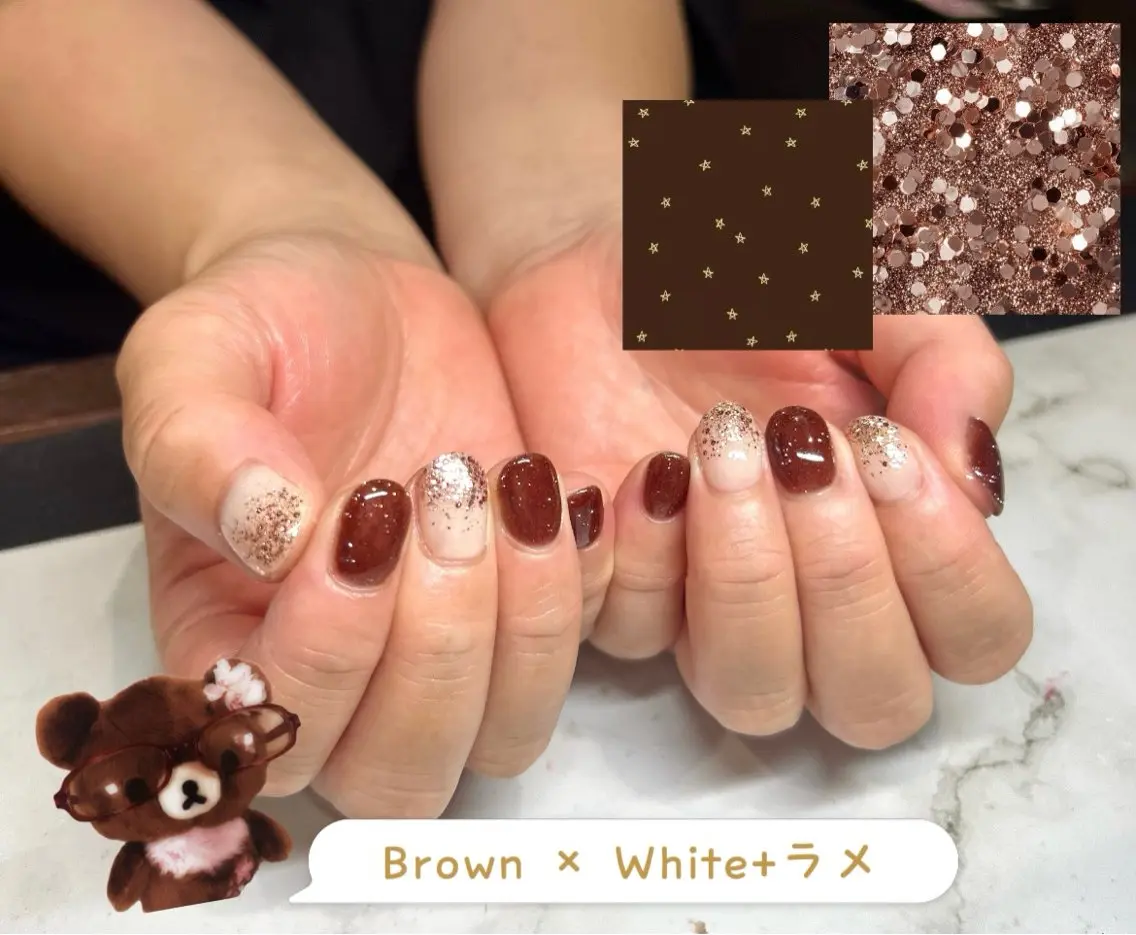 ネイル ジェルネイル Jr.ネイリスト 𝐢𝐫𝐨𝐡𝐚のネイルデザイン