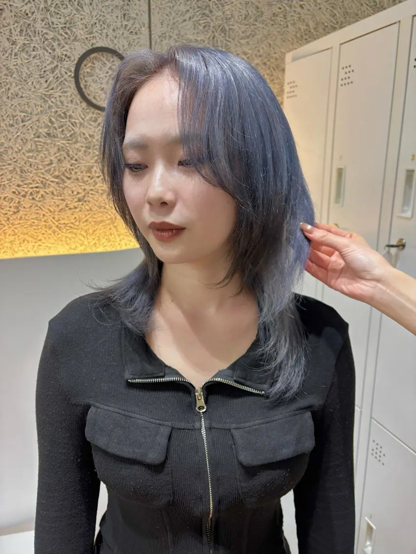 ミディアム ヘアカラー OPS hair大名 🩵yuna🌙のヘアスタイル
