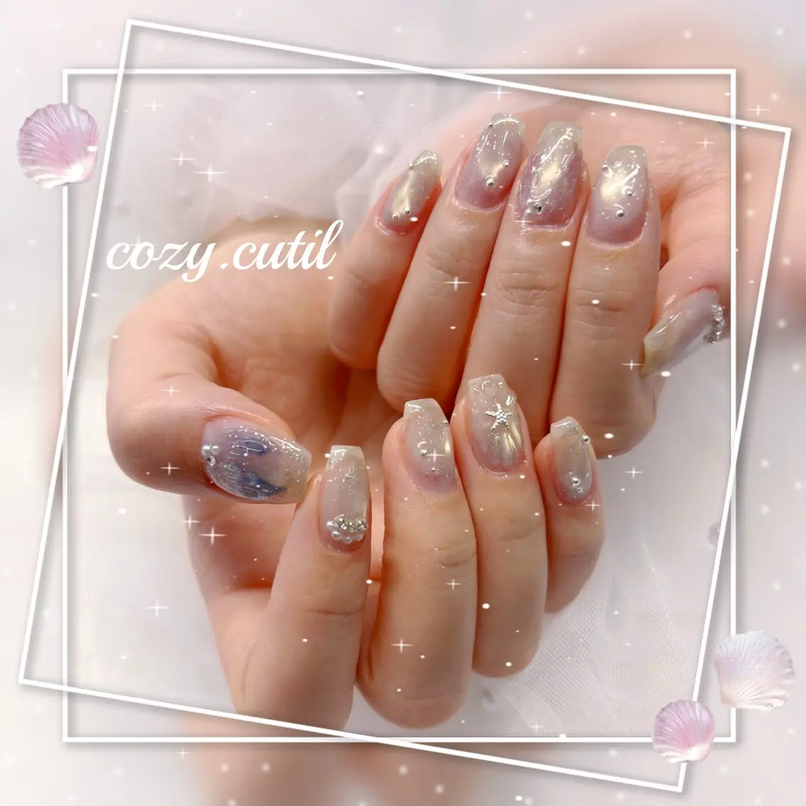 ネイル ハンドネイル nailsalon cozy.cutilのネイルデザイン